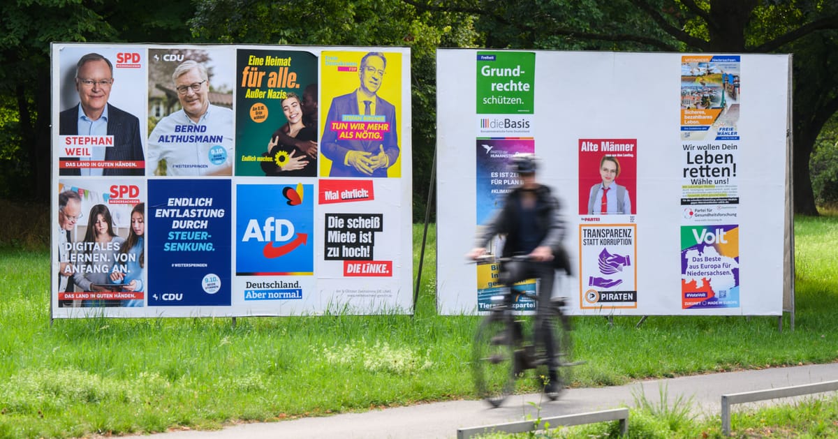 Niedersachsen: CDU vor SPD -AfD drittstärkste Kraft