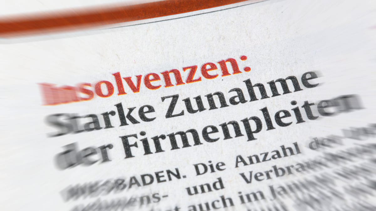 Alarmierender Anstieg der Firmenpleiten!