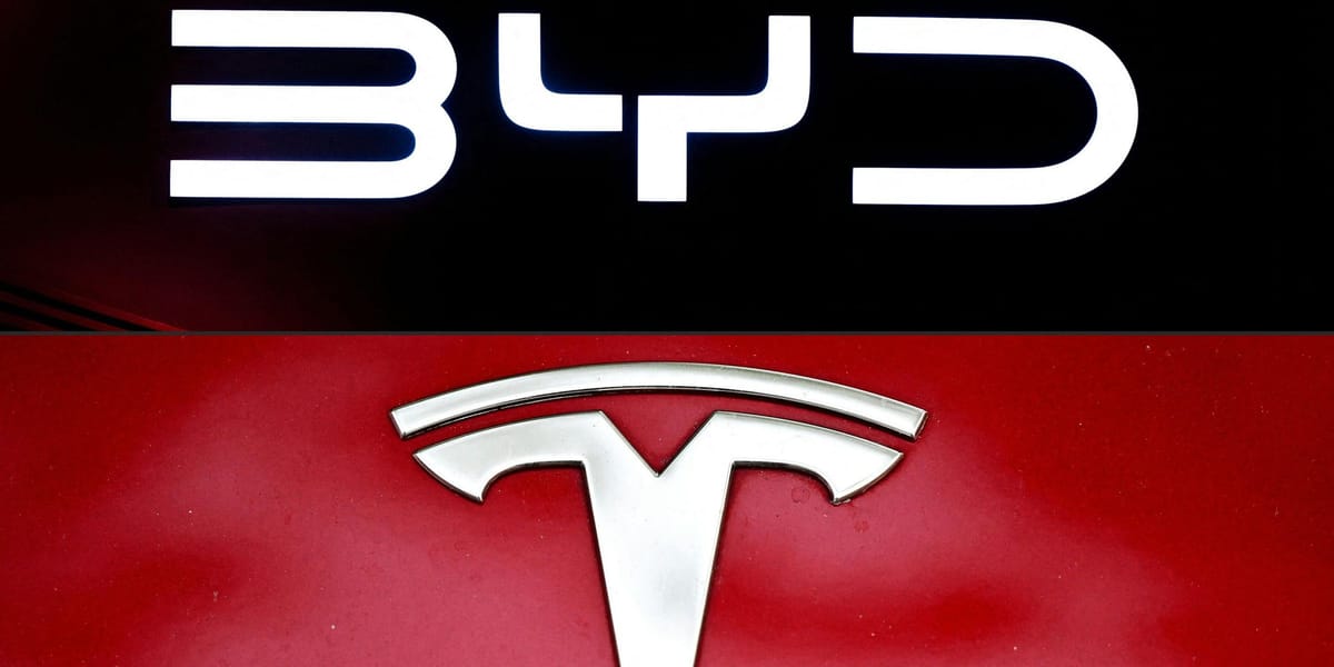 Tesla unter Druck: Absatz sinkt, BYD zieht vorbei