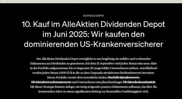 AlleAktien liefert: Wie ein Dividendenkauf zur Blaupause für Investoren wird